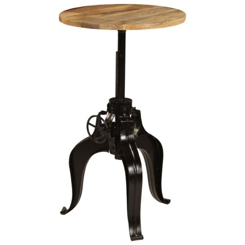 Бар маса, мангово дърво масив, 60x(76-110) см