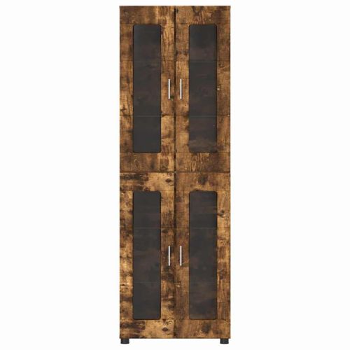 Висок шкаф с рафт Димян дъб 60 x 35 x 182 см Инженерно дърво