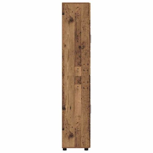 Висок шкаф с рафт Старо дърво 60 x 35 x 182 см Инженерно дърво