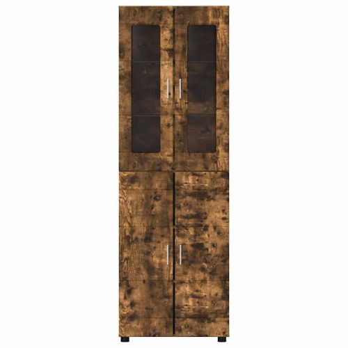 Висок шкаф с рафт Димян дъб 60 x 35 x 182 см Инженерно дърво