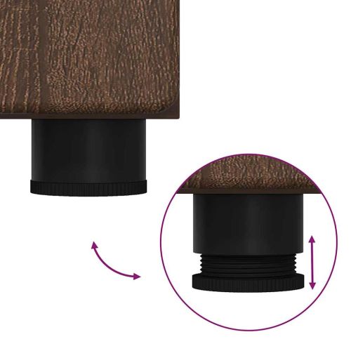 Висок шкаф с рафт Кафяв дъб 60 x 35 x 182 см Инженерно дърво