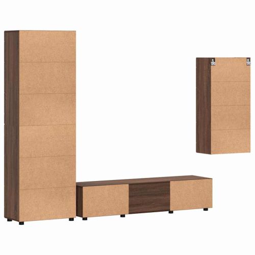 Комплект ТВ шкаф с чекмедже с рафт Старо дърво Инженерно дърво