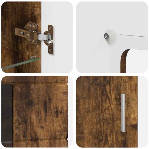 Комплект ТВ шкаф с чекмедже с рафт Димян дъб Инженерно дърво