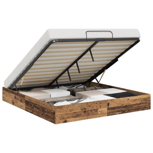 Отоманско легло Старо дърво 193 x 120 x 25 см ПДЧ