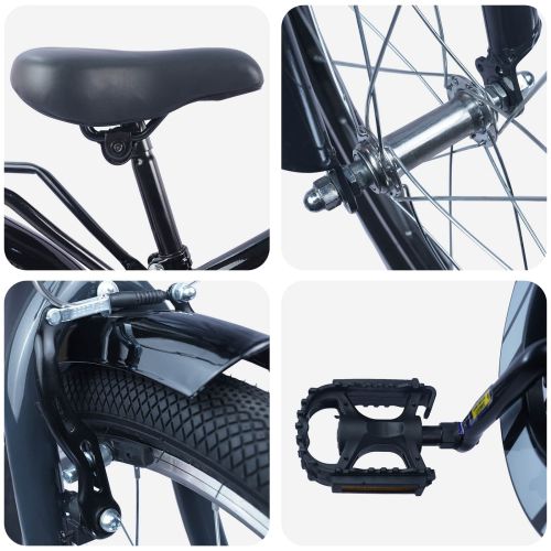 Детски Велосипед 20 инча за 6–11 години Черно