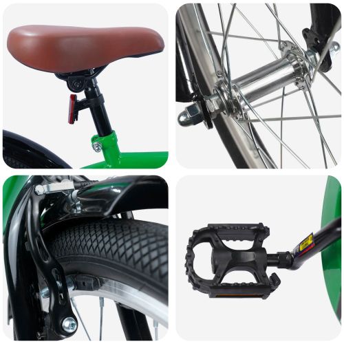 Детски Велосипед 20 инча за 6–11 години Зелен