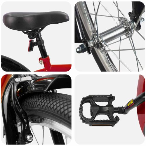 Детски Велосипед 20 инча за 6–11 години Червено