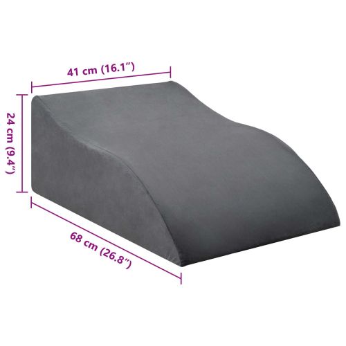 Постелка за крака Сив 68 x 40 x 18 см