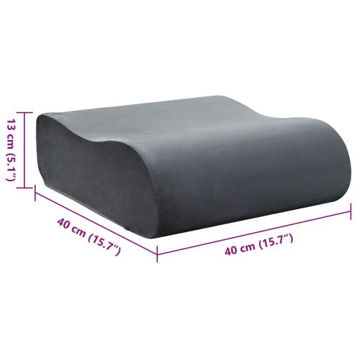 Възглавница за сядане Едноцветен Сив