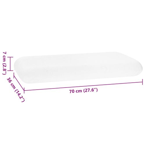 Възглавница за спане Едноцветен 70 x 36 x 13 см