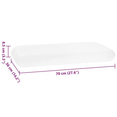 Възглавница за спане Едноцветен 70 x 36 x 13 см