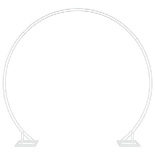 Сватбена арка Бяло 220 x 45 x 200 см Стомана