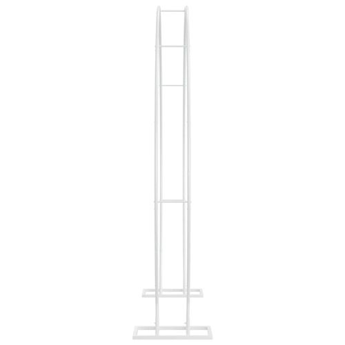 Сватбена арка Бяло 220 x 45 x 200 см Стомана