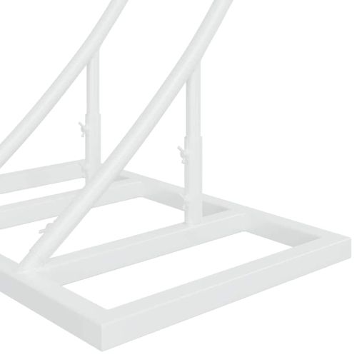 Сватбена арка Бяло 220 x 45 x 200 см Стомана