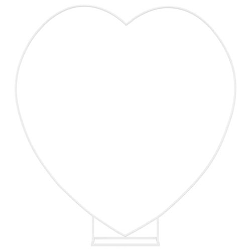 Сватбена арка Бяло 195 x 35 x 211 см Стомана