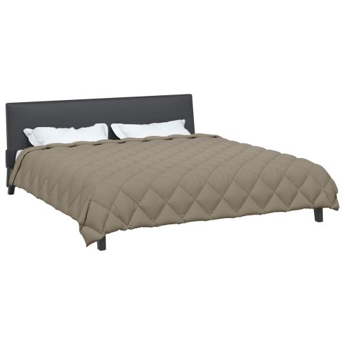 Зимен юрган Светлосиво 220 x 200 см Микрофибър