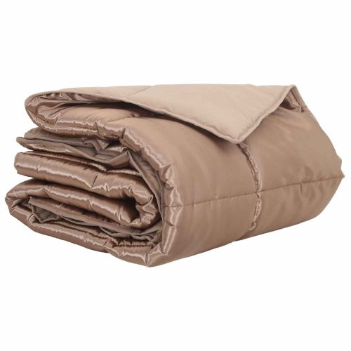 Летен юрган Златист 220 x 200 см Сатен и микрофибър