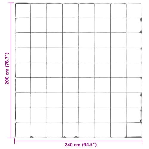 Летен юрган Черно 240 x 200 cm Сатен и микрофибър