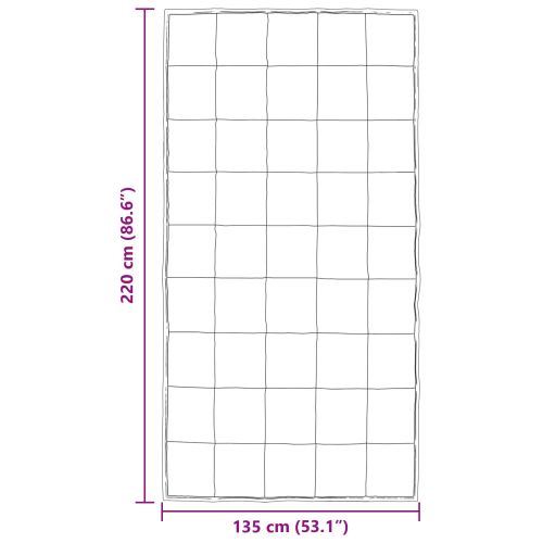 Летен юрган Сребрист 220 x 135 см Сатен и микрофибър