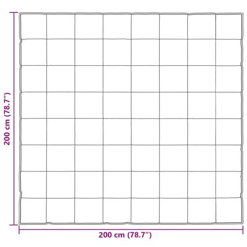 Пълно годишно юрганче Златист 200 x 200 cm Сатен и микрофибър
