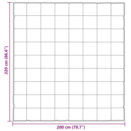 Пълно годишно юрганче Черно 220 x 200 см Сатен и микрофибър
