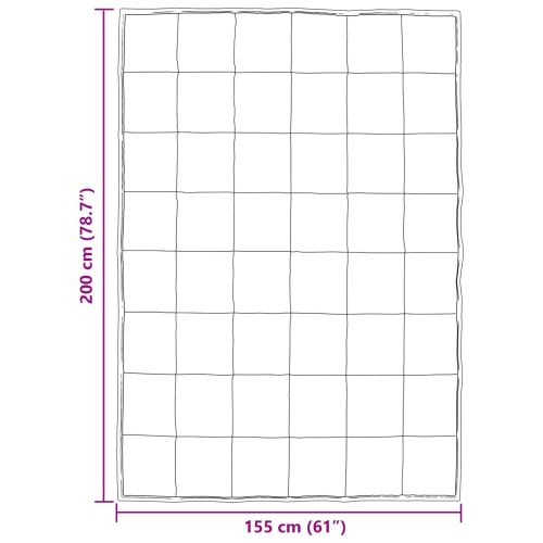 Зимен юрган Черно 200 x 155 см Сатен и микрофибър