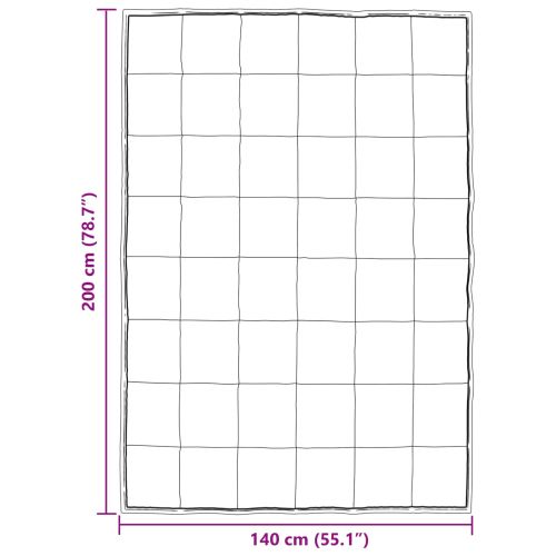 Зимен юрган Сребрист 200 x 140 cm Сатен и микрофибър