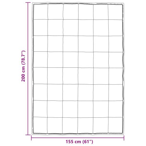 Зимен юрган Сребрист 200 x 155 см Сатен и микрофибър