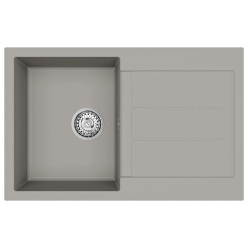 Мивка Сив 780 x 500 мм 80% Кварц и 20% Смола