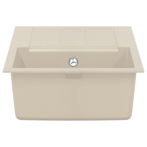 Мивка Бежово 780 x 500 мм 80% Кварц и 20% Смола