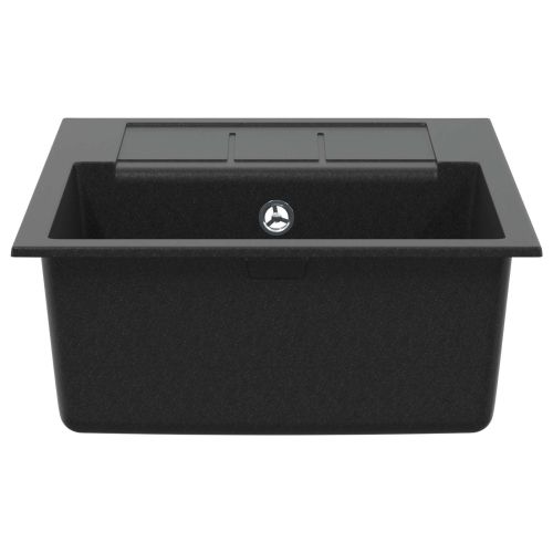 Мивка Черно 620 x 500 мм 80% Кварц и 20% Смола