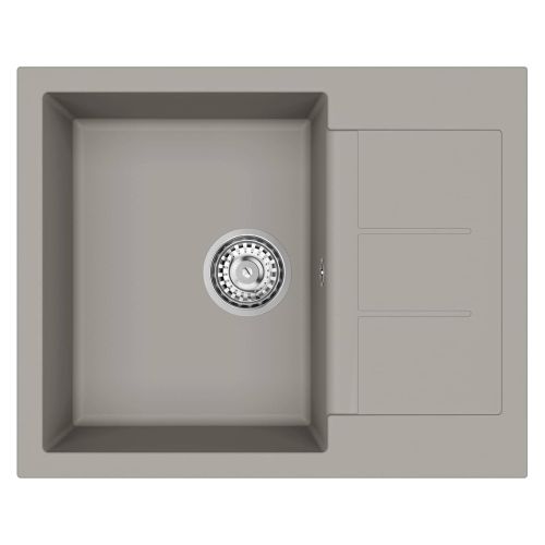 Мивка Сив 620 x 500 мм 80% Кварц и 20% Смола