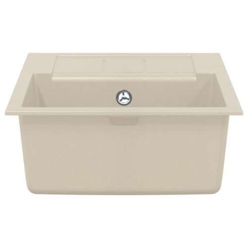 Мивка Бежово 620 x 500 мм 80% Кварц и 20% Смола