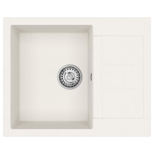 Мивка Бяло 620 x 500 мм 80% Кварц и 20% Смола