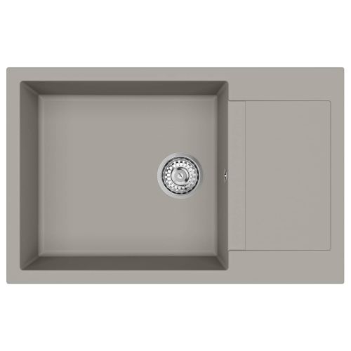 Мивка Сив 780 x 500 мм 80% Кварц и 20% Смола
