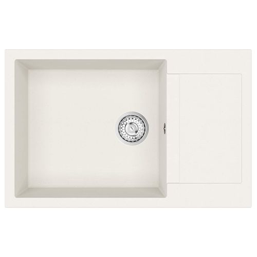 Мивка Бяло 780 x 500 мм 80% Кварц и 20% Смола