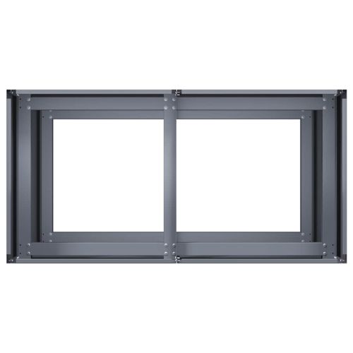 Кашпа, антрацит, 80x40x80 см, студеновалцувана стомана