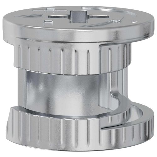 Гайки с кам лока 12 pcs Сребрист 15 x 11,5 мм Стомана