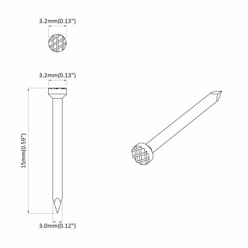 Нокти за Дърво 2 pcs