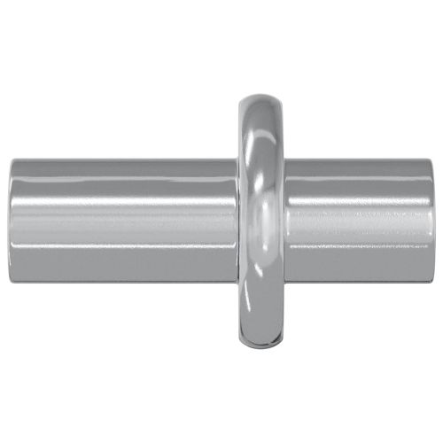 Долно закачалка за рафт 2 pcs Сребрист 8,6 x 8,6 x 14,6 мм