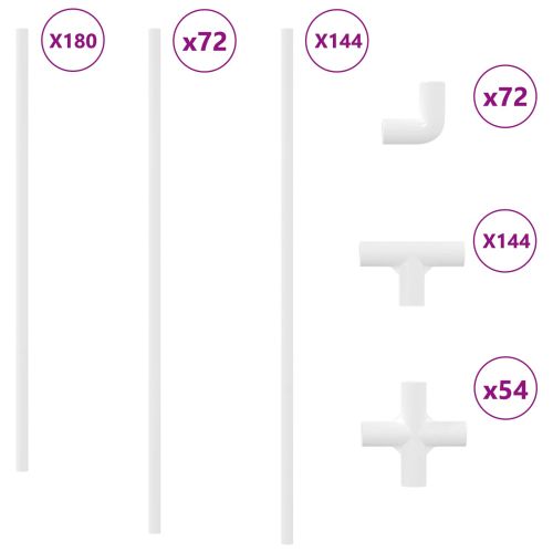 PVC Тръба 29 pcs Бяло Mterialpp и PE