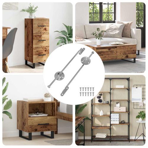 Газов амортисьор 2 pcs Сребрист 190 мм Желязо