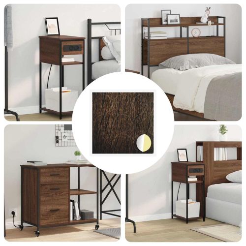 Самозалепваща корица за винтове 12 pcs Кафяв дъб Ø 20 x 0,5 мм