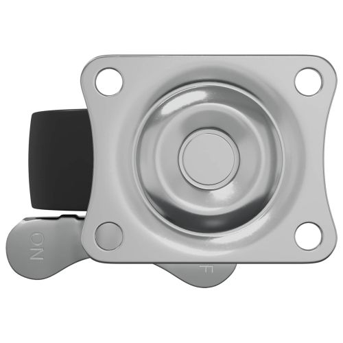 Кастър 2 pcs Черен и сребрист 50,7 x 50,7 x 24,4 мм