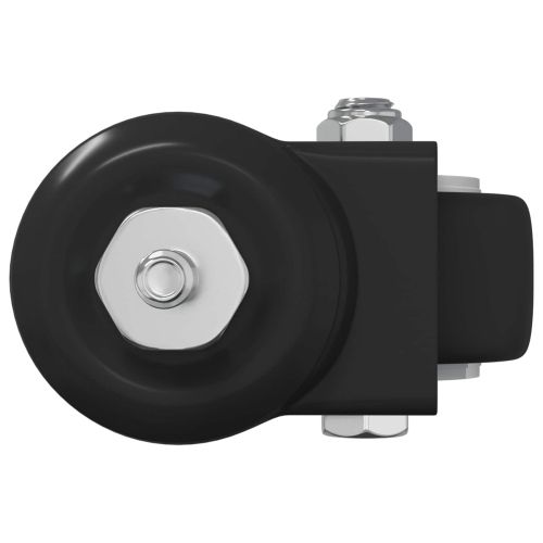 Въртящо се колело 2 pcs Черно M6 мм Желязо и найлон