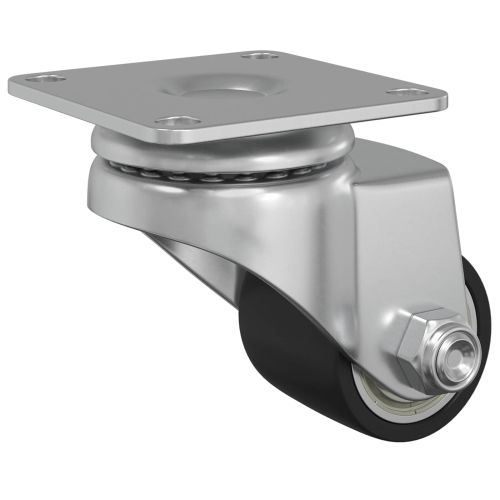 Кастър 2 pcs Сребрист 50 mm Найлон