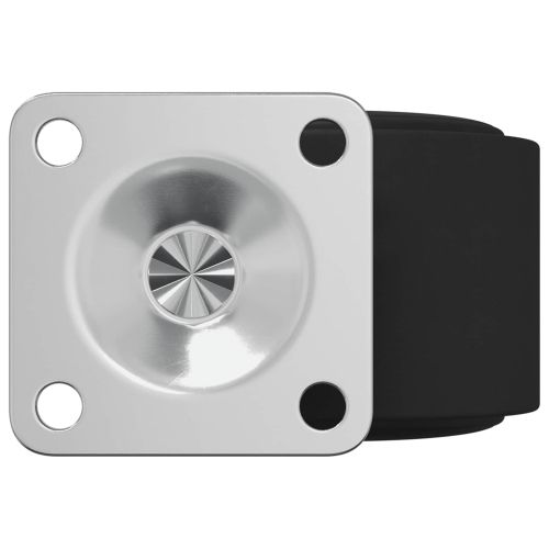 Въртящо се колело 12 pcs Черно 54 мм Желязо и ПП