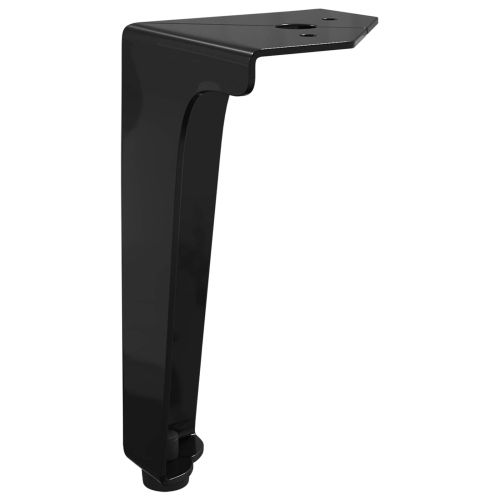 Крака за мебели 2 pcs Черно 5,5 х 5,5 х 10 см Желязо