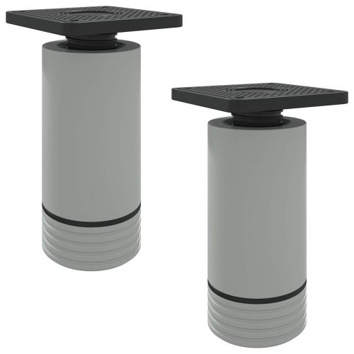 Крака за мебели Регулирума 2 pcs Бяло 64 x 64 x 100 мм ПП