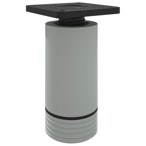 Крака за мебели Регулирума 12 pcs Бяло 64 x 64 x 100 мм ПП